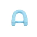 Light blue alloy horseshoe D-shackle metal buckle and keyring DIY hardware accessories - Azure Blue