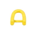 Yellow alloy horseshoe buckle D-shackle metal keyring DIY craft material variant - Dark Yellow