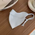 Hellgraue 3D atmungsaktive Radsport Gesichtsmaske mit verstellbaren Ohrenschlaufen für Sport. - Hellgraue nahtlose Fischschuppen-3D-Gesichtsmaske (Wendbar)