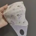 Masque facial 3D de protection UV avec imprimé floral, bouclier solaire d'été respirant. - Violet