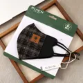 Autumn winter plaid warm face mask 3d windproof breathable washable fashion face mask for women - One Size / Khaki Plaid