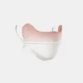 Gradient ice silk sun protection face mask for women, UV blocking eye corner cover summer. - Dusty Pink