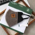 Mascarilla facial de invierno 3D elegante para mujeres, cubierta térmica a prueba de viento. - Talla única / Estilo 3D / Calicó