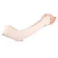 Women Summer Sun Protection Ice Silk Arm Sleeves UV Protection Driving Outdoor Sport - Nude
