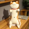 Χαριτωμένο Shiba Inu γάτα λούτρινο μαξιλάρι απαλό παιχνίδι δώρο γενεθλίων καφέ χρώματος - Τρίχρωμη γάτα