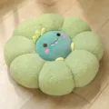 Coussin pelucheux vert en forme de fleur avec dinosaure mignon, coussin de sol doux. - 40CM / Dinosaure