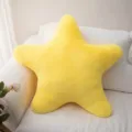 Cuscino peluche stella giallo morbido divano letto decorazione carino giocattolo pezzo - 18cm / Giallo