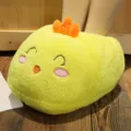 Cute cartoon chick plush foot warmer cozy winter indoor warm shoes for home relaxing - Yellow Duck