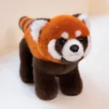 Cute simulation red panda plush toy fluffy stuffed animal soft doll for kids birthday gift - Sitting Style / 40CM / Brown