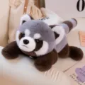 Cute realistic raccoon plush toy soft stuffed animal doll variant for kids birthday gift presentation. - Lying Style / 45cm / Gray