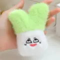 Cute plush vegetable keychain fluffy bag pendant cartoon toy accessory for daily girls - Green Onion