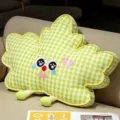 Cojín a cuadros verde y blanco bonito cojín decorativo suave para sofá cama silla oficina - Cuadros Verdes