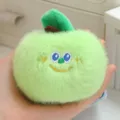 Cute green apple plush toy keychain fluffy fruit bag pendant student schoolbag decoration - Green Apple