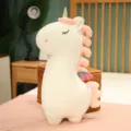 Weiches Einhorn Plüschtier Kuscheltier Kissen Puppe Schlaf Begleiter Geschenk für Kinder und Mädchen - Weiß / 30cm