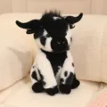 Cute black and white cow plush toy sitting stuffed animal cute children gift doll decor - Black and White / Sitting Height 30cm
