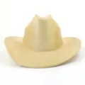 Gros plan détaillé du chapeau de cowboy doré brillant montrant sa texture et ses coutures. - 58cm / Champagne