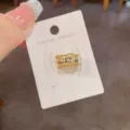 Goldene mehrschichtige Ketten-Ohrklemme, stilvolles Design ohne Ohrloch für Damen Schmuck. - Metall Geometrisch Ear Cuff (25#)