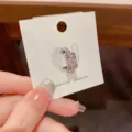 Fashionable minimalist zircon open ring with elegant card display, perfect versatile jewelry gift. - No. 8 Silver Triomphe Open Ring (Thick Real Gold Plating)