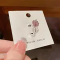 Elegant pink zircon open ring, minimalist luxury fashion design for women jewelry. - No. 17 Purple Zirconia Open Ring (Thick Real Gold Plating)
