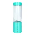 Portable electric juice blender cup mini kitchen smoothie maker rechargeable machine - Light Blue