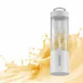 Portable electric juicer cup for home mini fruit blender rechargeable appliance white - White