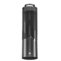 Black portable electric juicer cup, compact mini kitchen blender for fresh juice making. - Black