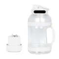 Tragbare elektrische Saftflasche, weißer großer Blender Becher mit abnehmbarer Klingenbasis. - Weiß / Tragbare Entsafter mit großem Fassungsvermögen