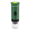 Portable electric coffee maker for espresso and americano with heating and fast charging. - Digital Green