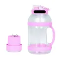 Tragbarer elektrischer Entsafter Mixer Flasche große Kapazität rosa Fruchtmixbecher Klingenbasis - Hellviolett / Tragbare Entsafter mit großem Fassungsvermögen