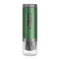 Portable electric espresso coffee machine, green wireless outdoor travel capsule coffee maker. - Green JN-04