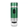 Portable espresso coffee machine handheld USB rechargeable green variant compact size - Green
