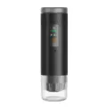 Portable wireless espresso coffee machine for travel and outdoor use with heating function. - Black JN-04