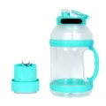 Tragbarer elektrischer Entsafter Becher grosse Kapazitaet Mixer Flasche Smoothie Maker - Minzblau