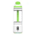 Tragbarer elektrischer Entsafter Becher, 700ml weißer und grüner Mixer für frische Früchte. - Weiß & Grün A11