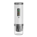Portable wireless espresso machine for travel, outdoor use, battery powered capsule coffee maker. - White JN-04