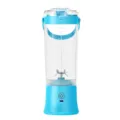 Blauer tragbarer elektrischer Entsafter Becher, wiederaufladbarer Mini Mixer für outside. - Himmelblau