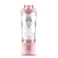 Tragbarer elektrischer Entsafter Becher, rosa Mini Smoothie Maker mit USB Ladeanschluss. - Rosa