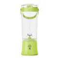 Portable electric juicer cup, green rechargeable fruit blender with USB-C port and scale. - Neon Yellow