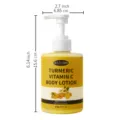 Turmeric Vitamin C body lotion with pump dispenser, 300g moisturizing skincare formula. - 300g Pack