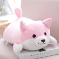 Cute pink shiba inu plush toy soft stuffed animal pillow for kids birthday gift plushie - 35CM / Pink Round Eye