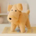 Cute yellow plush puppy dog toy, soft stuffed animal doll for office desk home room decor - Golden Retriever Pendant / 20cm