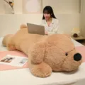 Giant cute plush bear toy, soft hugging pillow for girls, comfortable bedroom sleeping doll gift. - Mocha Brown Bear / 80cm (0.9kg)