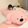 Giant pink plush teddy bear stuffed animal pillow cute soft sleeping doll gift for girls - Sakura Pink Bear / 80cm (0.9kg)