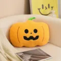 Cuscino di peluche zucca di Halloween, simpatico giocattolo per bambini e decorazione. - Zucca