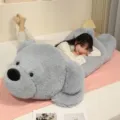 Extra large plush bear sleeping pillow, giant stuffed animal toy for girls bedroom cozy - Galaxy Grey Bear / 80cm (0.9kg)
