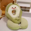 Avocado plush nap pillow, cute cartoon ergonomic neck pillow for office and school break. - 25*50cm / Avocado