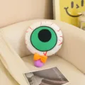 Peluche bulbo oculare Halloween cuscino carino con fiocco e manico decorazione festa - Caramelle a Bulbo Oculare