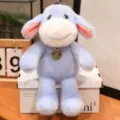 Blue plush donkey doll soft toy cute desktop ornament companion gift for kids and girls - Donkey