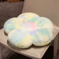 Πολύχρωμο μαξιλάρι λουλουδιών tie-dye, μαλακό και ζεστό μαξιλάρι καρέκλας για γραφείο. - 45cm / Πράσινο λουλούδι με πέντε πέταλα