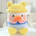 Cute duck plush toy doll with yellow hat, soft stuffed animal pillow for kids and girls. - 25cm / Yellow Hat Style